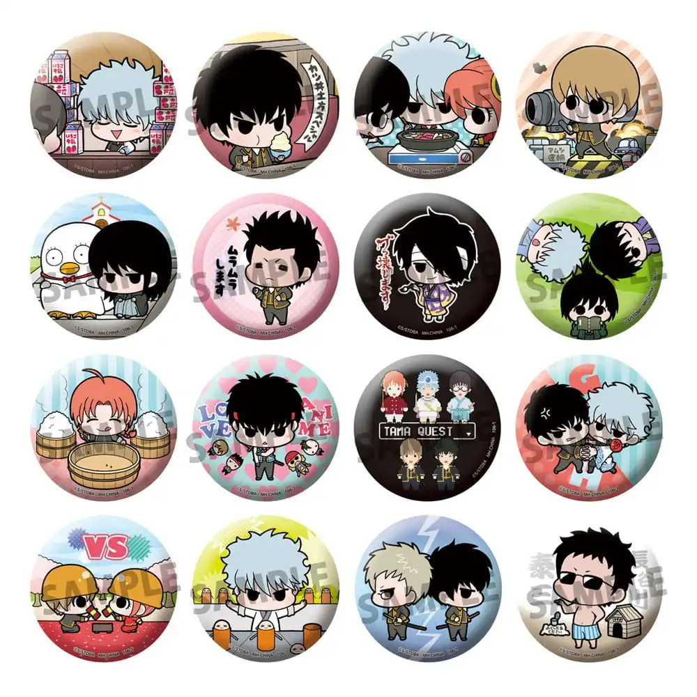 Gintama Enamel Pins Famous Scene Ver. 5 cm - 1 Unidade